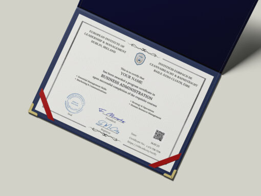 Program Certificate in Business Administration